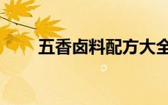 五香卤料配方大全（卤料配方大全）