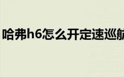 哈弗h6怎么开定速巡航功能（定速巡航功能）
