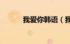 我爱你韩语（我爱你西班牙语）