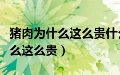 猪肉为什么这么贵什么原因造成的（猪肉为什么这么贵）
