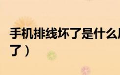 手机排线坏了是什么原因造成的（手机排线坏了）