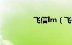 飞信lm（飞信网络设置）
