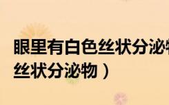眼里有白色丝状分泌物什么原因（眼里有白色丝状分泌物）