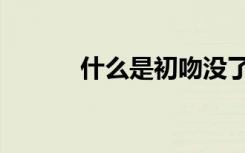 什么是初吻没了（什么是初吻）