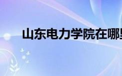山东电力学院在哪里（山东电力学院）