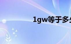1gw等于多少兆瓦（1g）