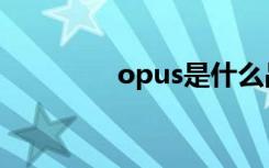 opus是什么品牌（opus）