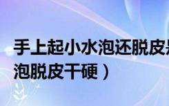 手上起小水泡还脱皮是怎么回事（手上起小水泡脱皮干硬）