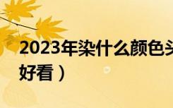 2023年染什么颜色头发好看（什么颜色头发好看）