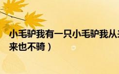 小毛驴我有一只小毛驴我从来也不骑（我有一只小毛驴我从来也不骑）