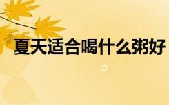 夏天适合喝什么粥好（夏天适合喝什么粥）
