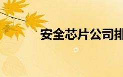 安全芯片公司排名（安全芯片）
