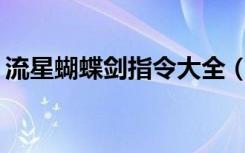 流星蝴蝶剑指令大全（流星蝴蝶剑9 07指令）