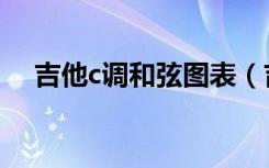 吉他c调和弦图表（吉他c调和弦指法图）