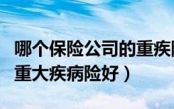 哪个保险公司的重疾险划算（哪个保险公司的重大疾病险好）