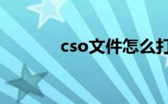 cso文件怎么打开（cso文件）