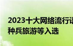 2023十大网络流行语公布：挖呀挖呀挖、特种兵旅游等入选