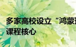 多家高校设立“鸿蒙班”，部分已替代安卓成课程核心