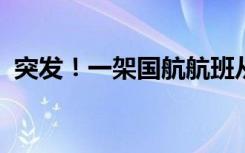 突发！一架国航航班从武汉飞成都途中返航