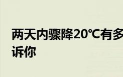 两天内骤降20℃有多反常？72 年气温数据告诉你