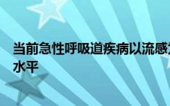 当前急性呼吸道疾病以流感为主，新冠病毒活动处今年最低水平
