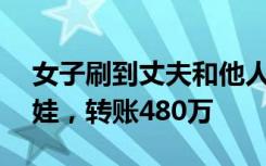 女子刷到丈夫和他人结婚照：另有2“妻”3娃，转账480万