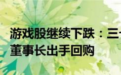 游戏股继续下跌：三七互娱等跌停，多家公司董事长出手回购