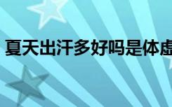 夏天出汗多好吗是体虚么（夏天出汗多好吗）