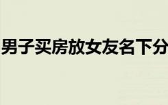 男子买房放女友名下分手后全要回，法院支持