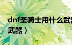 dnf圣骑士用什么武器好（dnf圣骑士用什么武器）