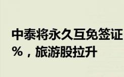 中泰将永久互免签证！曼谷热度瞬时上涨200%，旅游股拉升
