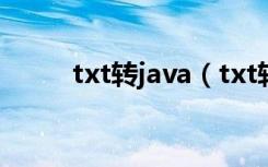 txt转java（txt转jar格式转换器）