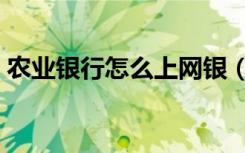 农业银行怎么上网银（农行网上银行怎么用）