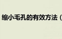 缩小毛孔的有效方法（缩小毛孔最快的方法）