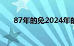 87年的兔2024年的运势怎么样（87）