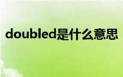 doubled是什么意思（double是什么意思）