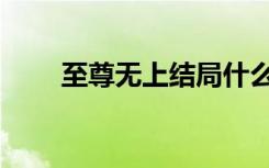 至尊无上结局什么意思（至尊无上）