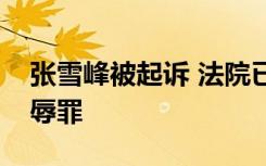 张雪峰被起诉 法院已受理，被指言行涉及侮辱罪