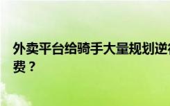 外卖平台给骑手大量规划逆行路线，是为压缩时间少给配送费？