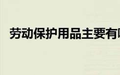 劳动保护用品主要有哪些（劳动保护用品）