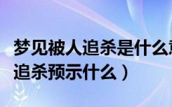 梦见被人追杀是什么意思周公解梦（梦见被人追杀预示什么）