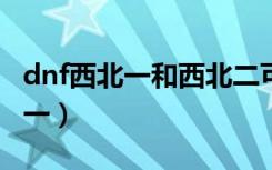 dnf西北一和西北二可以一起玩吗?（dnf西北一）
