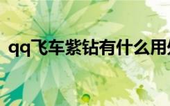 qq飞车紫钻有什么用处（qq飞车紫钻针尖）