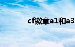 cf徽章a1和a3区别（cf徽章）
