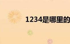 1234是哪里的电话（1234s）
