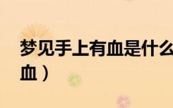 梦见手上有血是什么征兆 女性（梦见手上有血）