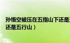 孙悟空被压在五指山下还是五行山下（孙悟空被压在五指山还是五行山）