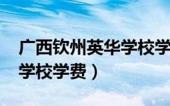 广西钦州英华学校学费2020（广西钦州英华学校学费）