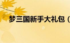 梦三国新手大礼包（梦三国新手卡领取）