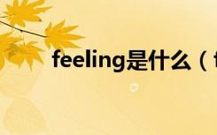 feeling是什么（feeling什么意思）